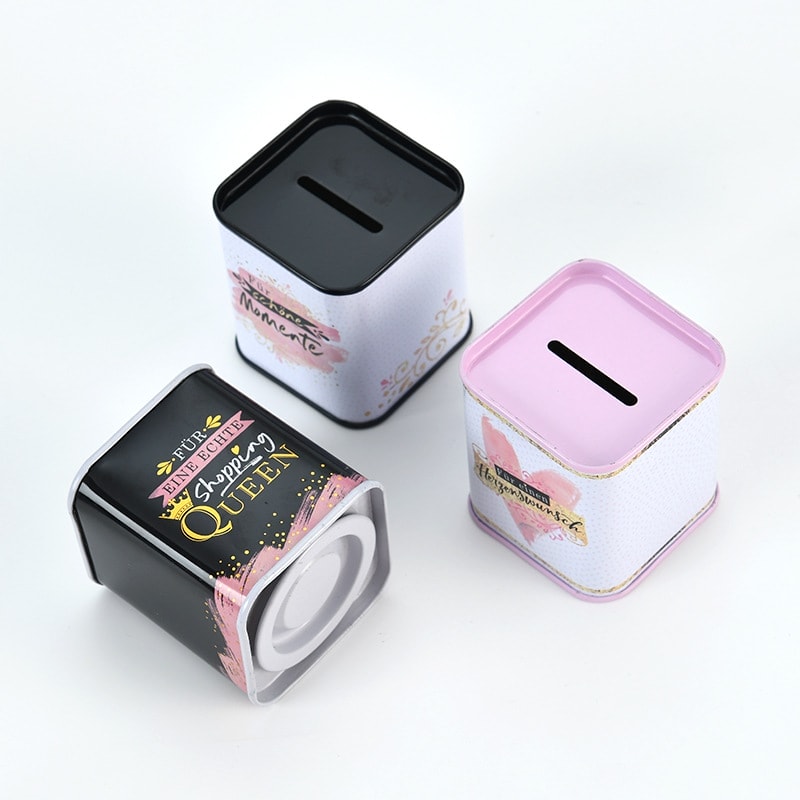 Tin Money Boxes Secure cases with a slot for inserting coins and saving money: Custom Tin Box Supplier China of Juyou Factory